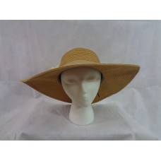 August Hat Company Mujer&apos;s Beige Wide Brim Floppy Floral Hat OS NWT 766288171107 eb-97712648